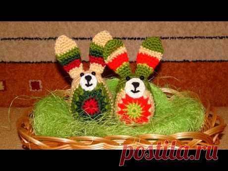 Пасхальный кролик крючком