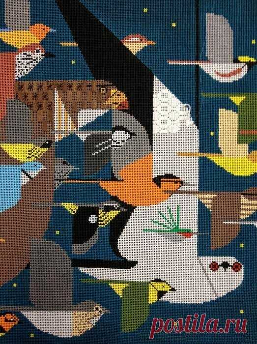 Изумительные птицы Чарли Харпера - схемы для многоцветного вязания | Вязалки Веселого Хомяка | Яндекс Дзен