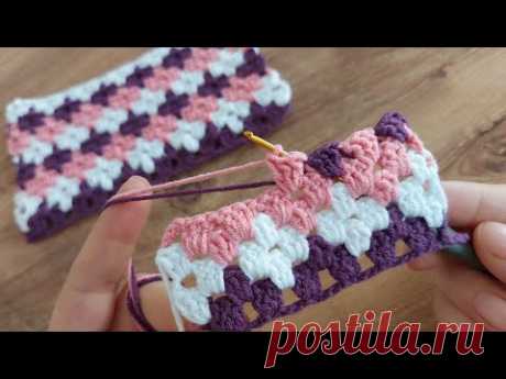 SUPER EASY CROCHET KNITTING BABY BLANKET... TIĞ İŞİ YAPIMI KOLAY BATTANİYE YELEK ÖRGÜ MODELİ..