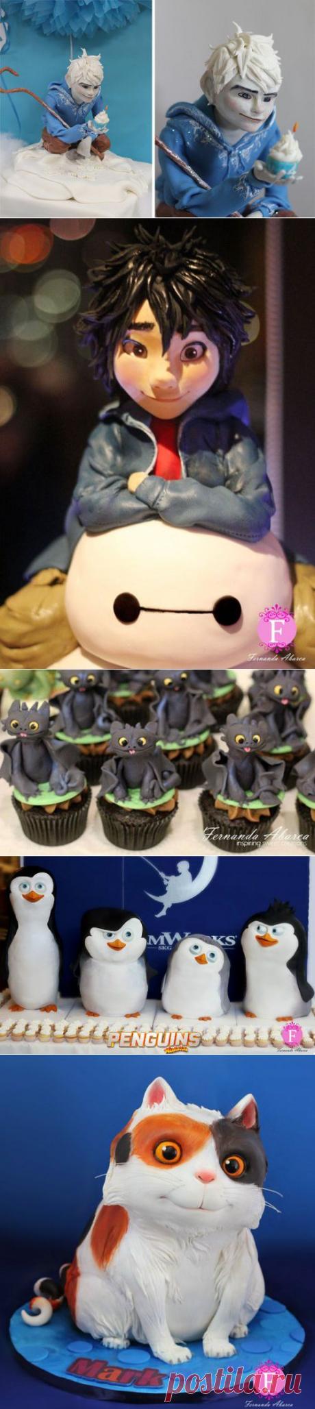 Торты и кексы от художника студии DreamWorks Фернанды Абарки (14 фото)