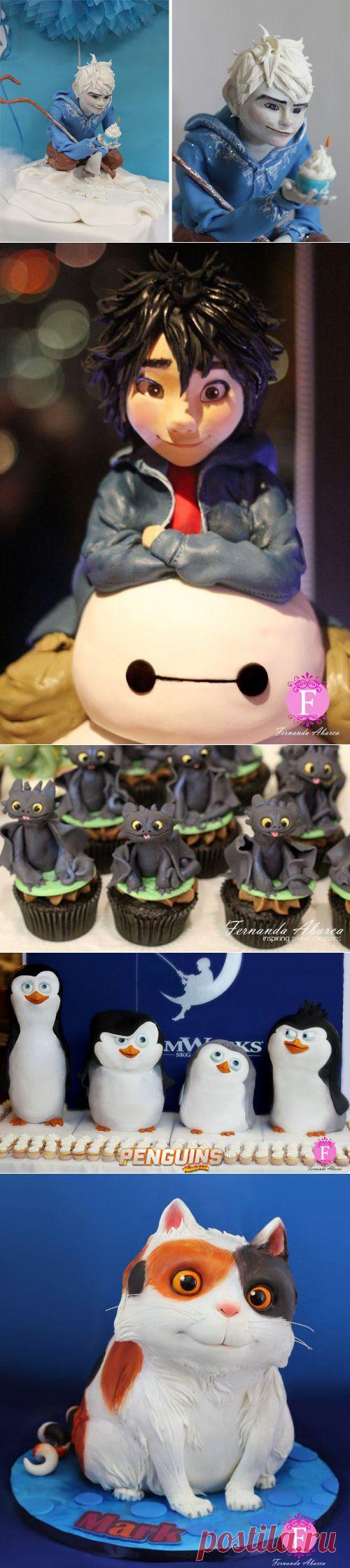 Торты и кексы от художника студии DreamWorks Фернанды Абарки (14 фото)