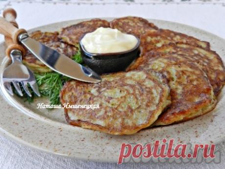 Оладьи из картофеля и кабачка