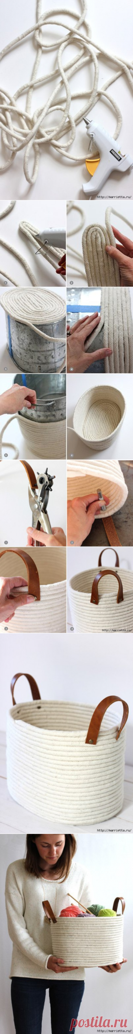 Корзинка для рукоделия / Вязание как искусство!