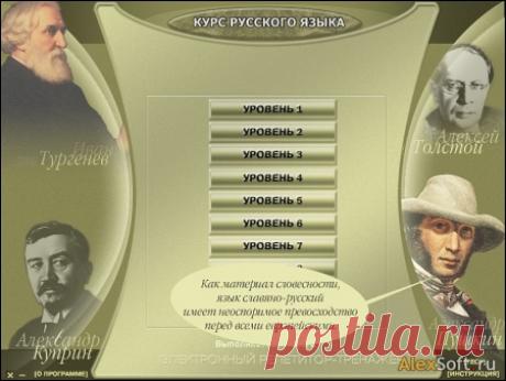 Курс русского языка. Электронный репетитор-тренажер