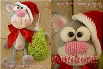 Рождественский котик от Elena Gunger