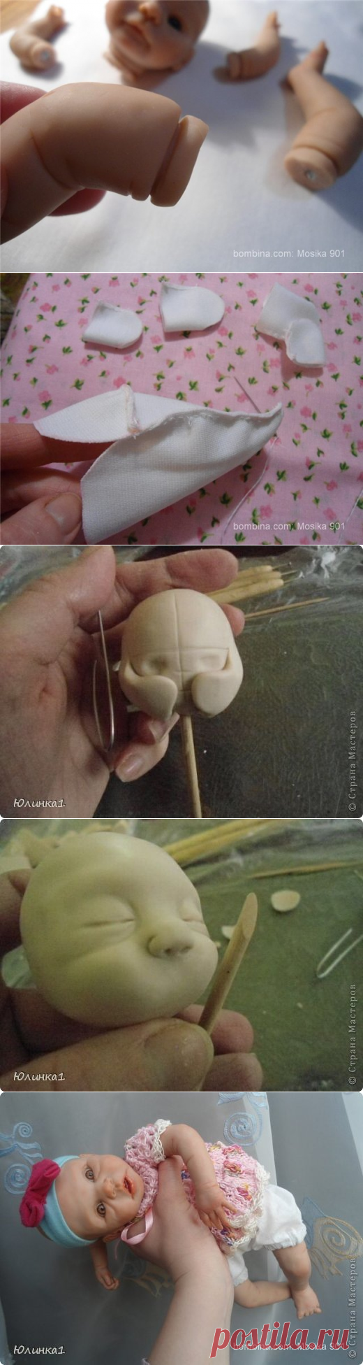 Лепим младенца с мягким тельцем: от чертежа до запекания