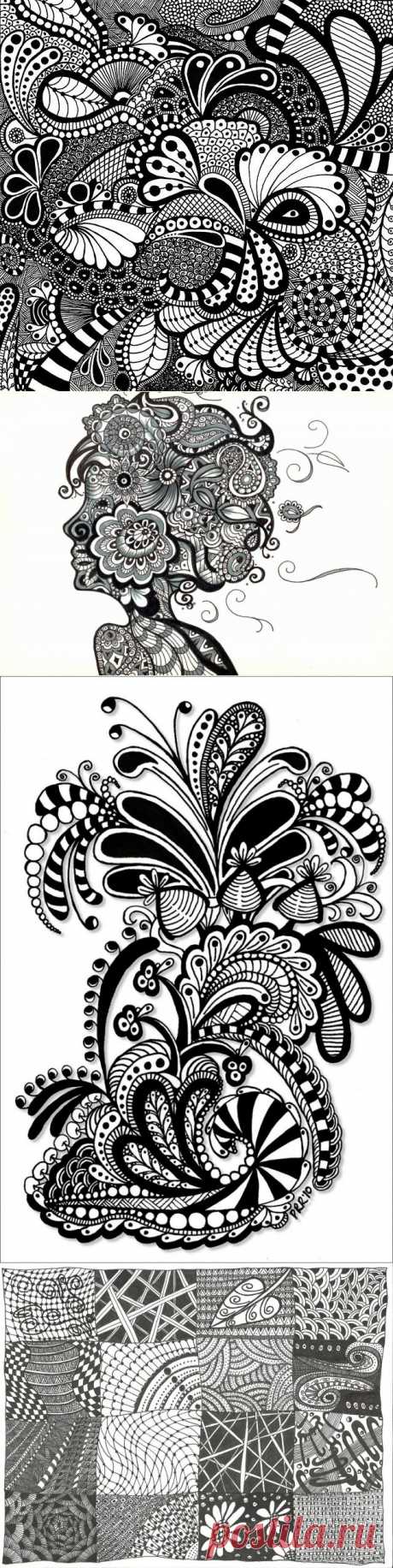 10 признаков оригинального Зентангл-клубка или… - Zentangle &amp; Doodling — уникальные направления в современном искусстве