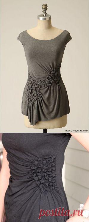 Защипы и буфы на ткани