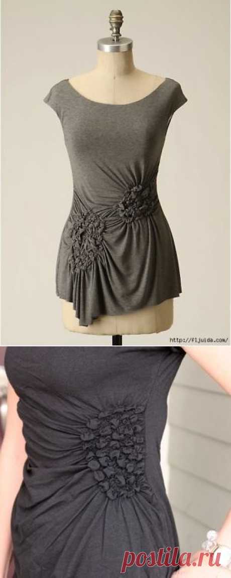 Защипы и буфы на ткани