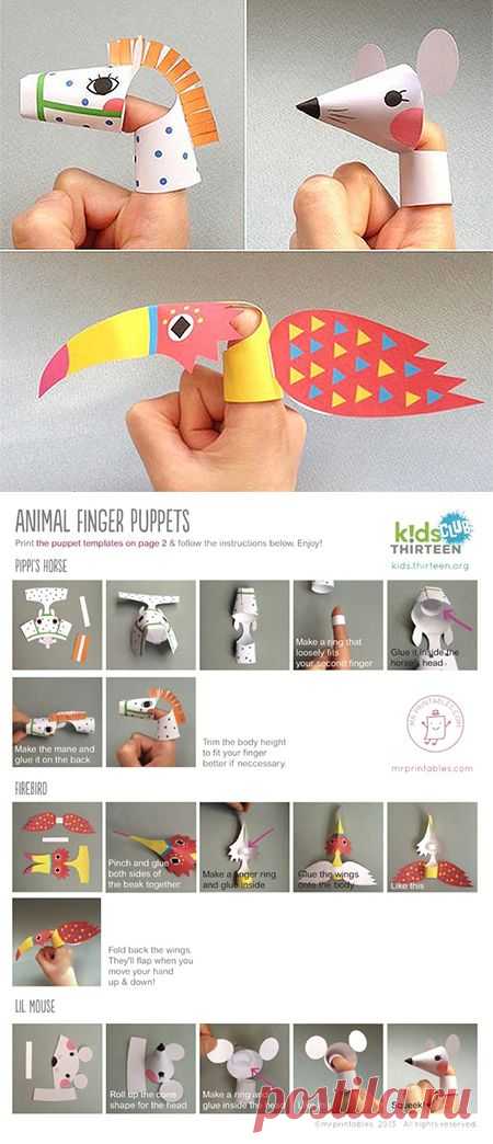 Free Finger puppet printables #kids #crafts ... From 'Kids Thirteen' downloads: http://kids.thirteen.org/downloads/: