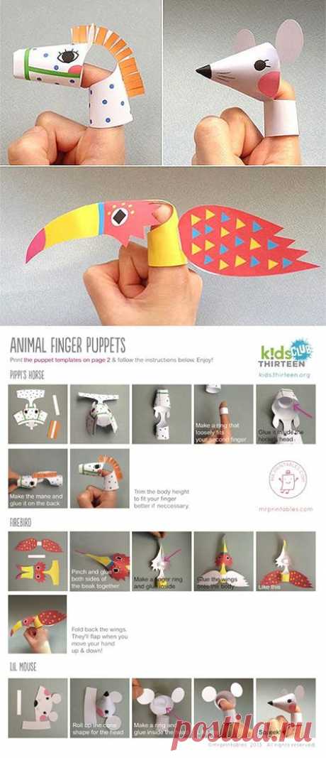 Free Finger puppet printables #kids #crafts ... From 'Kids Thirteen' downloads: https://kids.thirteen.org/downloads/: