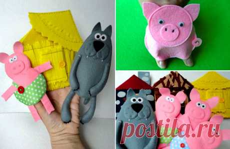 Свинья или поросенок из фетра своими руками: мастер-класс на Новый год 2019, выкройки + фото