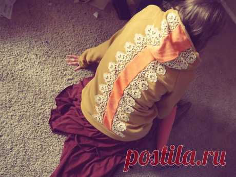 Спинка с кружевом / Худи / Модный сайт о стильной переделке одежды и интерьера