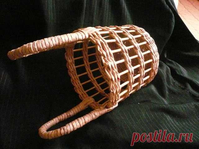 МК по плетению ажурной корзины