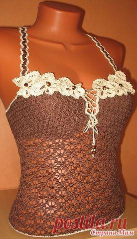 ТОП НА КОСТОЧКАХ КРЮЧКОМ. МАСТЕР-КЛАСС.