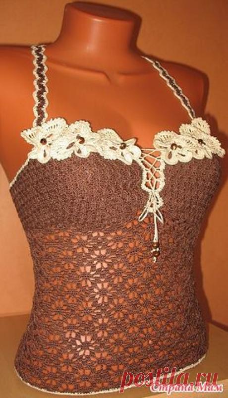 ТОП НА КОСТОЧКАХ КРЮЧКОМ. МАСТЕР-КЛАСС.