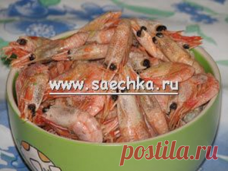 Как правильно варить креветки - рецепт с пошаговыми фотографиями
