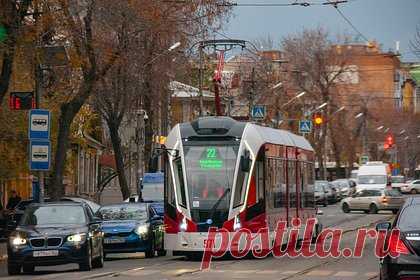 В Киеве загорелся трамвай