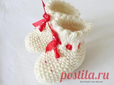 Вяжем носочки для новорожденного - Ярмарка Мастеров - ручная работа, handmade