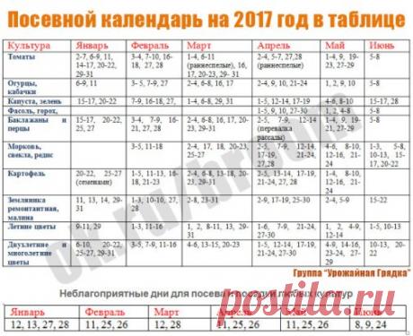 Посевной календарь на 2017 год в таблице – помощь для дачника 
При проведении посевных работ на дачных участках, садоводы и огородники ориентируются на научные методы и собственный опыт. Но многие, при совершении каких-либо действий (посадка, подкормка), сверяются с лунным календарем. В таблице представлены даты, благоприятные для посевной работы на дачном участке. Для кого-то такая подсказка может оказаться очень полезной, особенно при планировании посевных работ. Лунный посевной календарь на