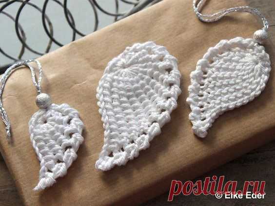 Мотив "Листик" для вязания в технике ирландского кружева