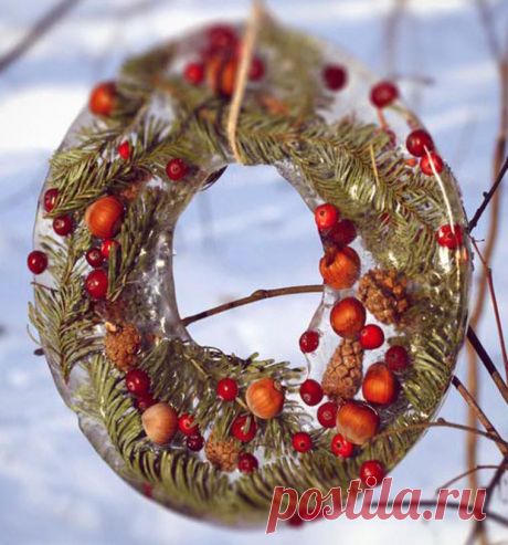 Новогодний декор: ледяные украшения | Дачный участок