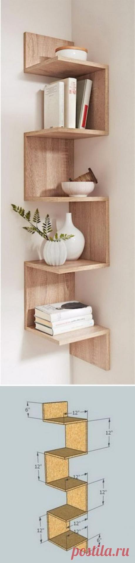 (9) 20+ DIY Corner Shelves to Beautify Your Awkward Corner