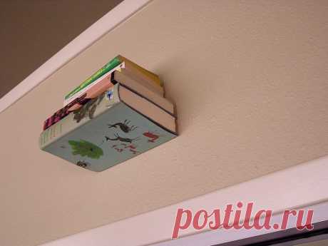 Полка для книг из старой книги. МК