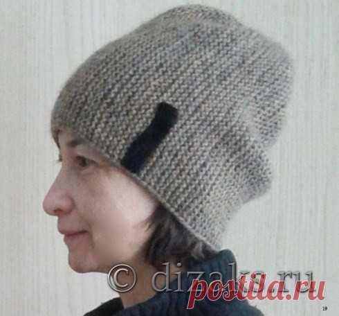 Как связать шапку бини спицами
