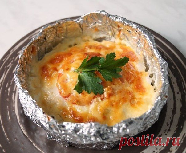 Куриное филе "Сюрприз" , запечённое в фольге