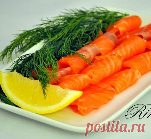 ФОРЕЛЬ СОЛЁНАЯ С УКРОПОМ