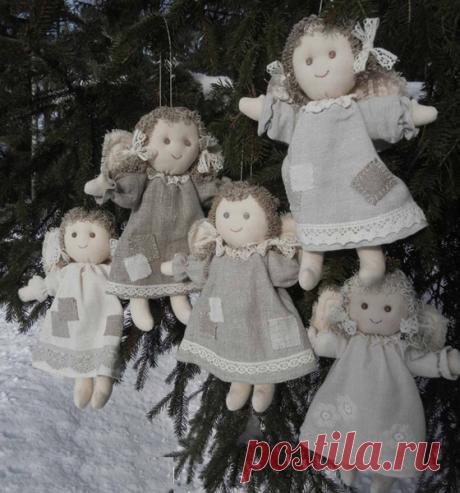Рождественский ангелочек своими руками. Забавные ангелы своими руками