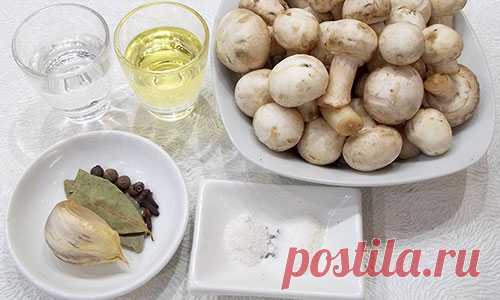Маринованные шампиньоны в домашних условиях для постного стола