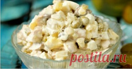 Безумно вкусный и простой салат с курицей и солёными огурчиками Приятного аппетита!