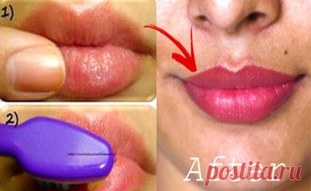 У вас снова будут розовые и нежные губы, и вы не потратите слишком много денег! Узнайте как!