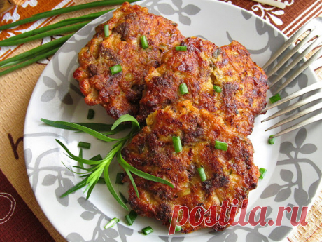 Рубленные котлеты из печени с творогом и грибами