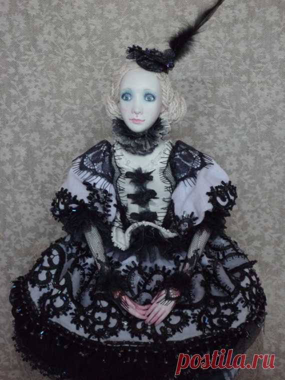 Будуарная кукла Пьеретта от LyulyukinDolls на Etsy