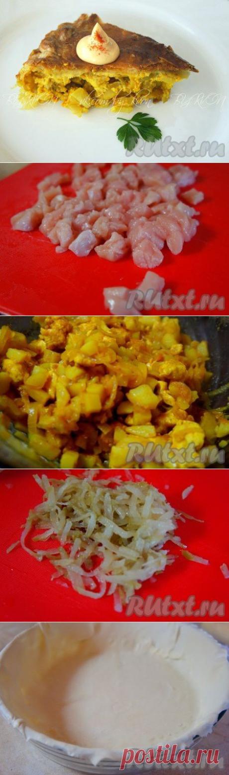 Пирог с мясом и картошкой в духовке | Домашняя выпечка