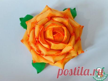 Шоколадный бисквит и оформление торта "Роза"