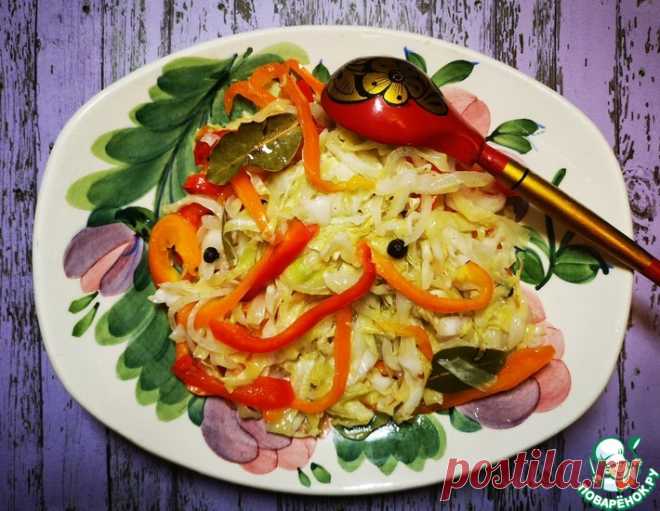 Быстрая маринованная капуста 