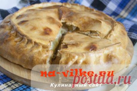 Пирог с рыбой и картошкой на пресном тесте – рецепт с фото