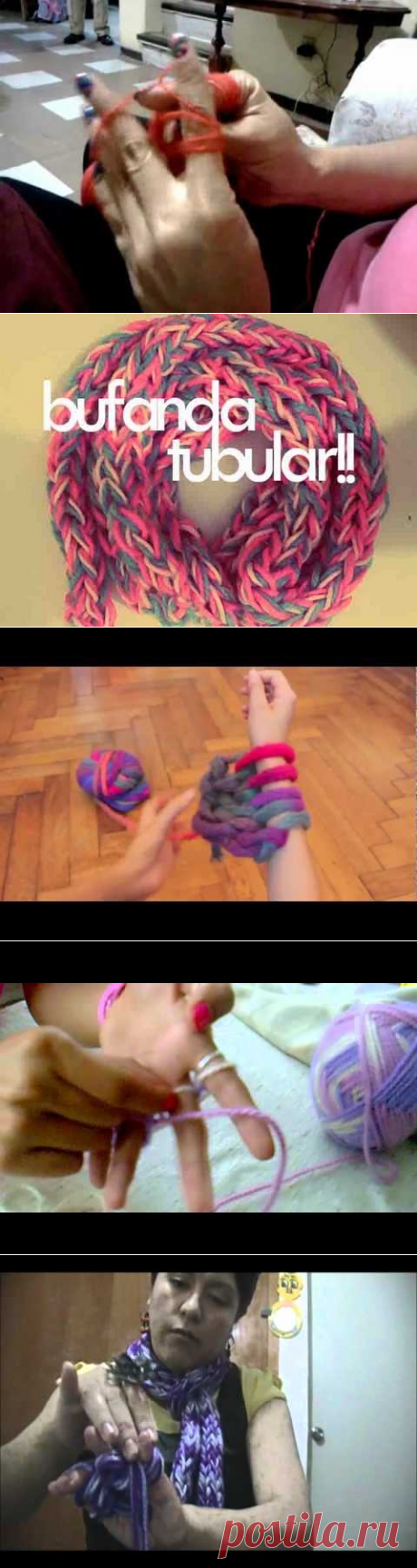 bufanda con dedos diferente - YouTube