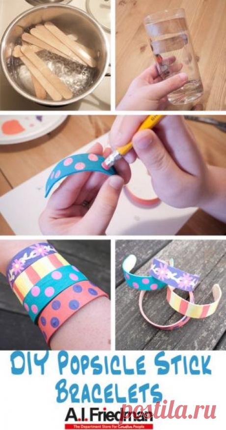 We haven’t done any kids crafts yet for DIY With A.I. Friedman and it’s time to change that.  Kids will have fun designing their own bracelets and it’s cool to see the popsicle st…