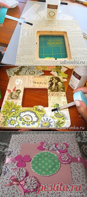 Рамка для фото своими руками в технике декупаж | Удивимка.ру