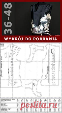 Gotowy wykrój - bluzka