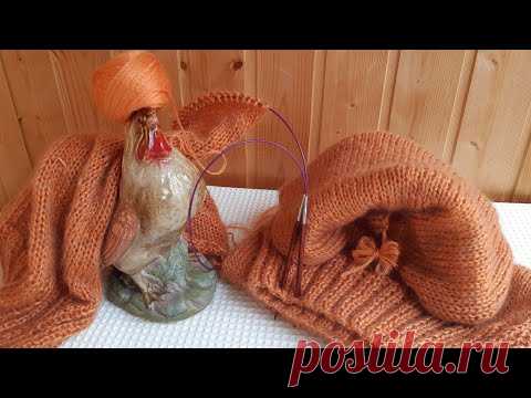 Как делаю УБАВКИ на горловине/ Простейший КАРДИГАН спицами / про БАНТИКИ и МАРКЕРЫ #вязание