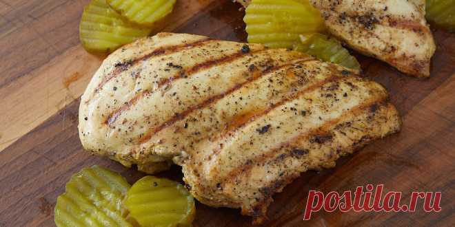 Pickle Brine Chicken Use pickle brine in Chef John's recipe for tender chicken breasts soaked in leftover pickle juice, sugar, salt, and cayenne, then grilled until juicy.