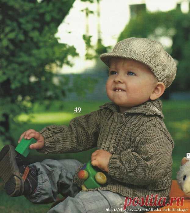 Жакет и кепка для мальчика (Ideal Tricot).