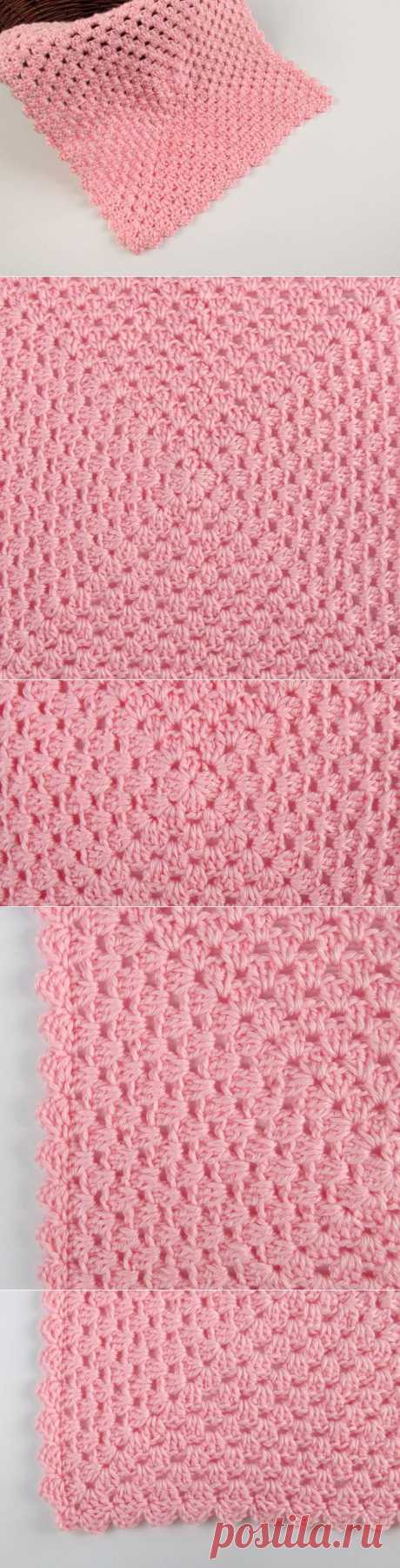 Crochet 13x13 Pink Baby Doll Blanket от Misspamsliltreasures