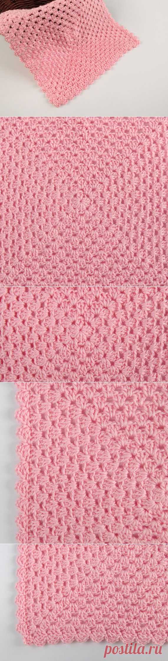 Crochet 13x13 Pink Baby Doll Blanket от Misspamsliltreasures